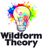 Colorful light bulb graphic with 'Wildform Theory' text on a white background
