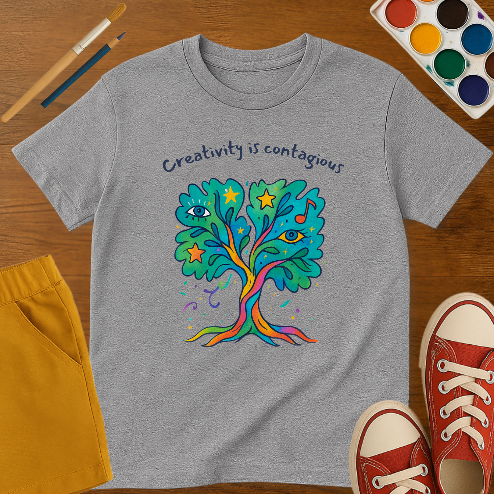 Creativity Tree- Toddler Short Sleeve T-Shirt
