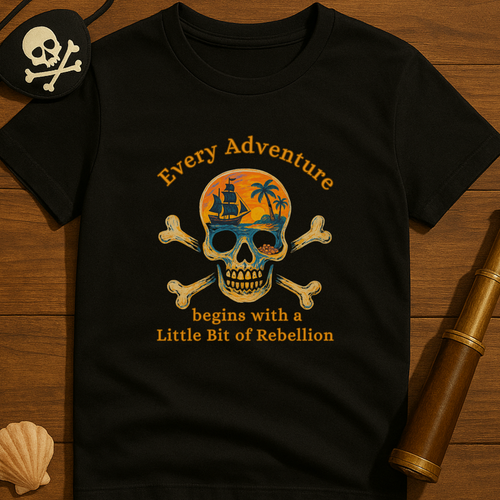 Every Adventure Begins with a Little Bit of Rebellion- Adult Softstyle T-Shirt