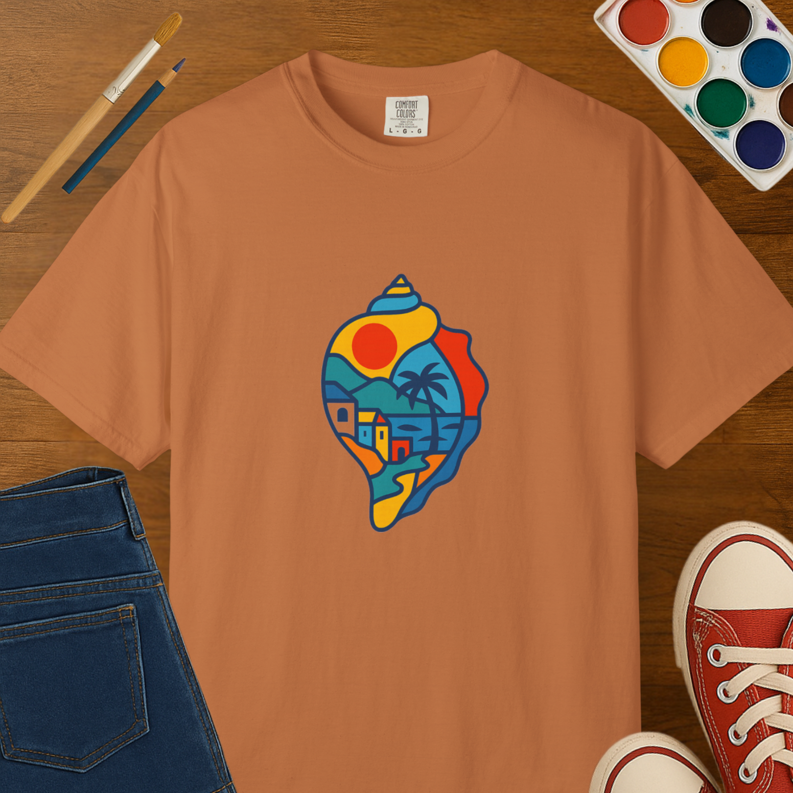 Building Color in the Summer- Adult Comfort Colors T-shirt