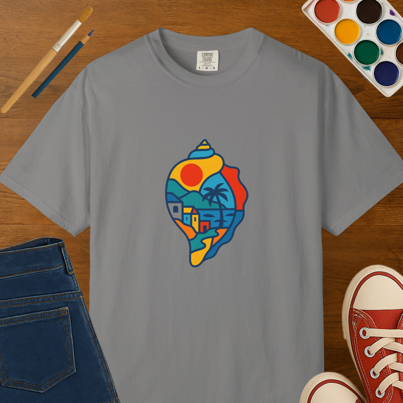 Building Color in the Summer- Adult Comfort Colors T-shirt