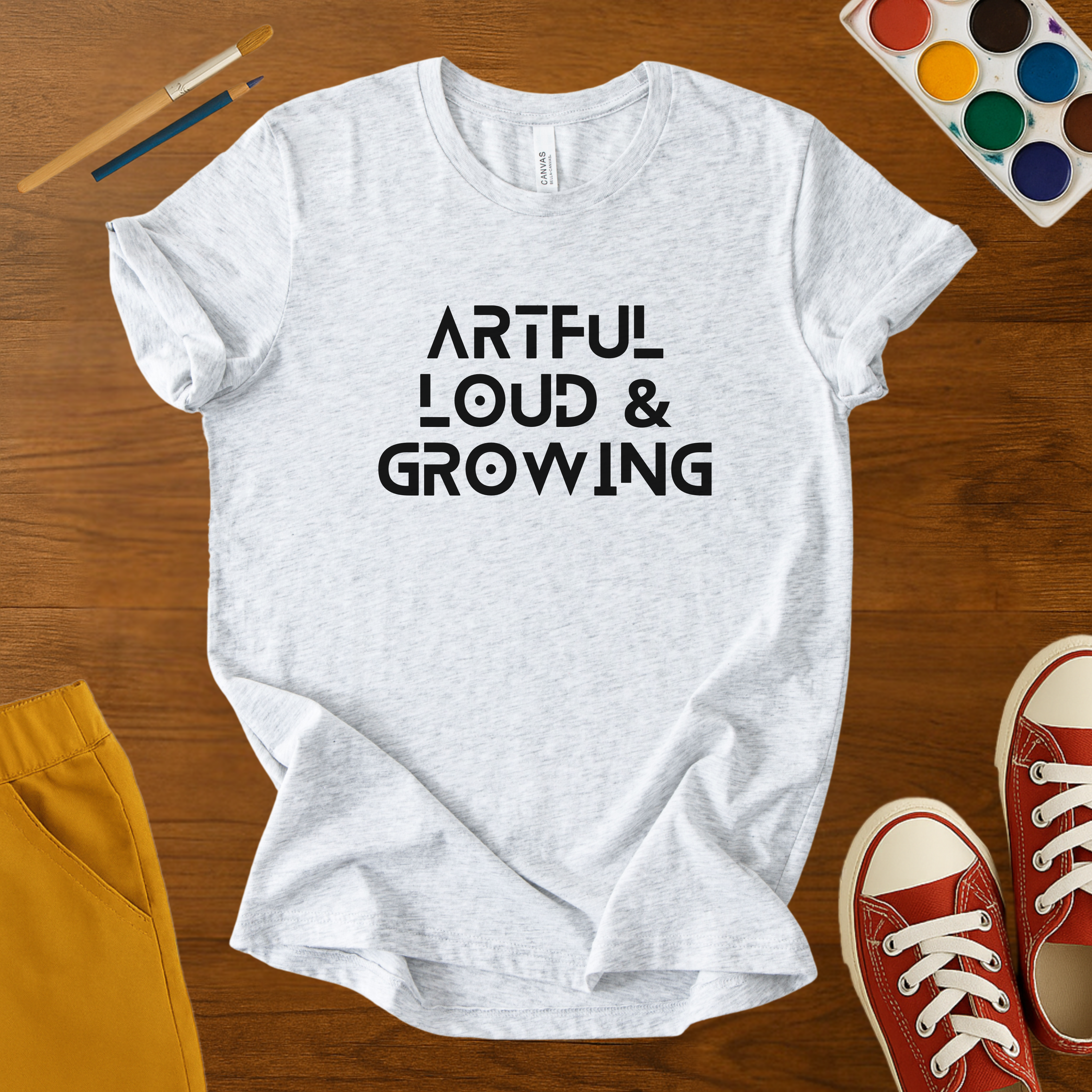 Artful Loud & Growing Kids T-Shirt – Bold Creative Expression Tee for Confident Kids