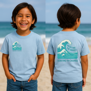 Painting the Waves, Surf the Change Youth Graphic Tee