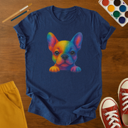 Rainbow French Bulldog Kids Graphic T-Shirt