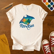 Ray of Color, Manta Ray Ocean Sunset Youth Graphic Tee