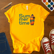 Summertime Surfboard Sunset Kids Graphic T-Shirt