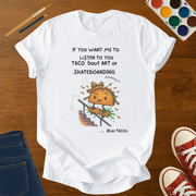 Funny Taco Skateboarding Kids T-Shirt – Art & Skate Youth Softstyle Tee