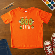 Halloween Boo Crew Toddler T-Shirt – Cute Ghost Costume Characters Trick or Treat Tee for Toddlers