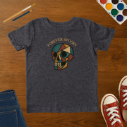 Forever Spooky Skeleton Halloween Toddler T-Shirt – Cubist Art Graphic Tee for Toddler