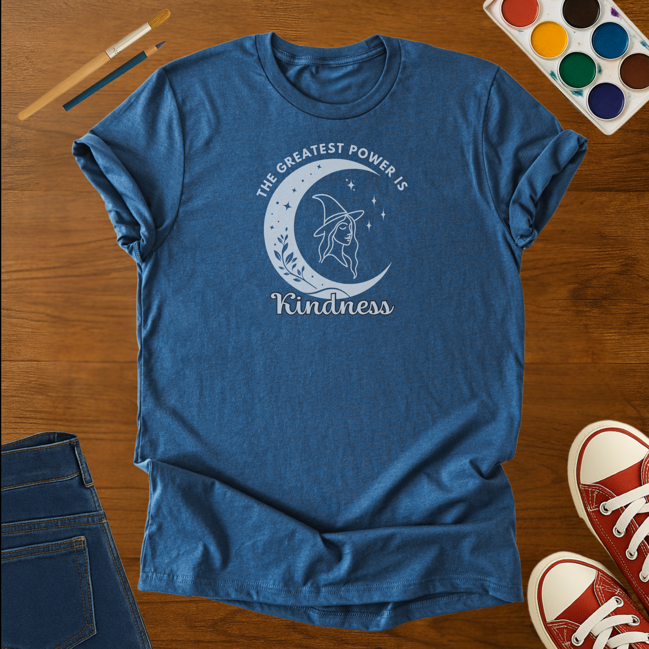 The Greatest Power is Kindness Witch Adult T-Shirt