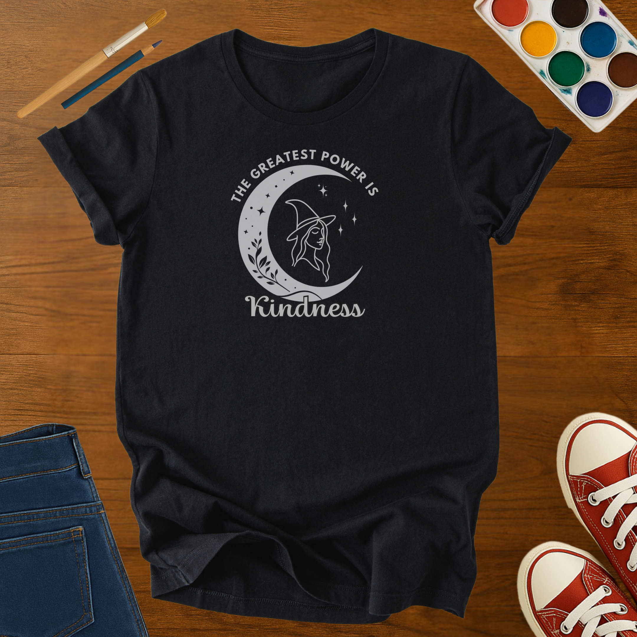 The Greatest Power is Kindness Witch Adult T-Shirt