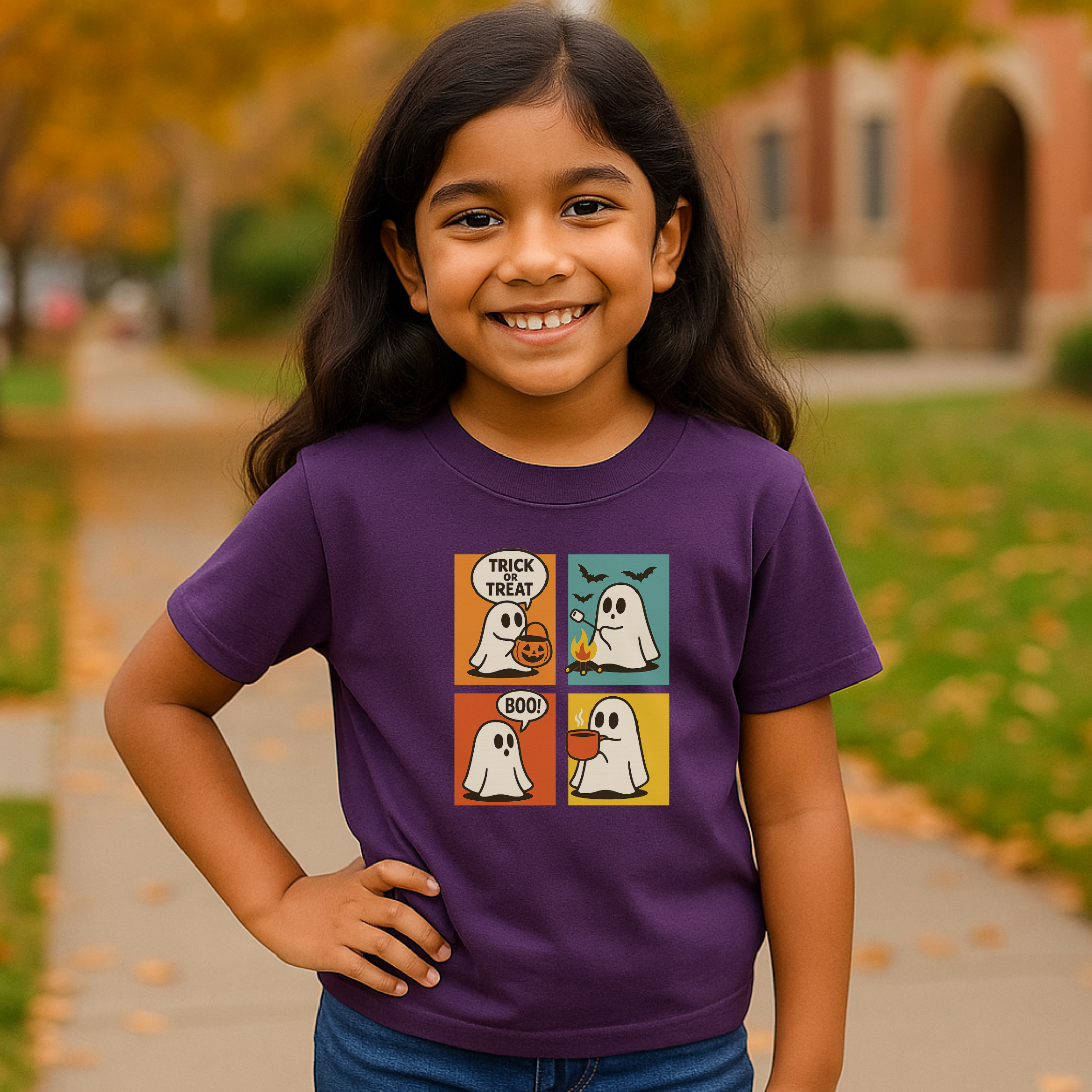 POP ART Ghost Toddler Graphic Tee