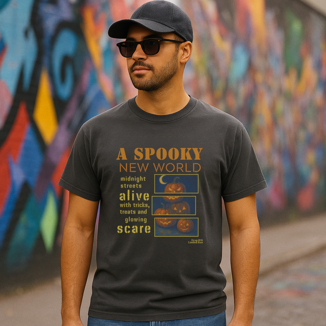 A Spooky New World Streetwear Adult Graphic Tee