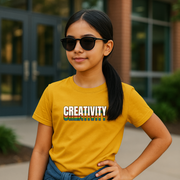 Creativity Retro Graphic Tee for Young Artist